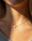 THATCH PETITE WHITE ENAMEL NECKLACE