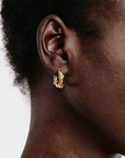 CHAN LUU GOLD DETAIL HOOPS