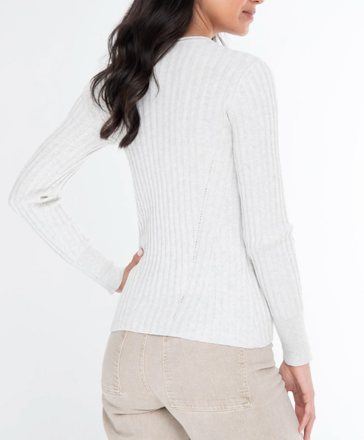 ALASHAN CASHMERE COTTON CASHMERE BLAIR RIB CREW