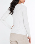 ALASHAN CASHMERE COTTON CASHMERE BLAIR RIB CREW