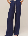BELLA DAHL CLEAN WAIST PINTUCK WIDE LEG