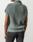 LILLA P RIBBED FUNNEL NECK SWEATER