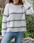 WOODEN SHIPS ELLA STRIPED CREW CHUNKY