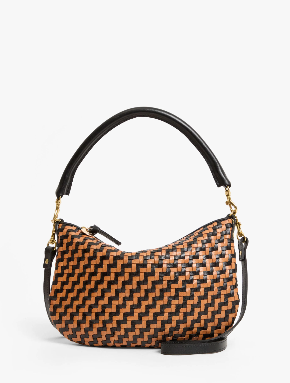 CLARE V WOVEN PETIT MOYEN MESSENGER