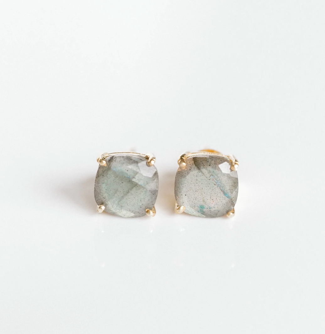 ELLI PARR EMMY STUDS - LABRADORITE