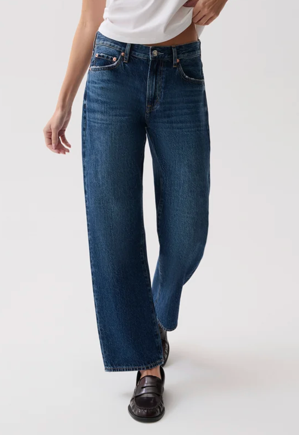 PISTOLA LEXI MID RISE BOWED STRAIGHT MOONWAVE