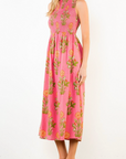 THML JULES SMOCKED MAXI DRESS