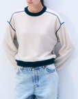 WHITE & WARREN CASHMERE BLEND RELAXED CREWNECK