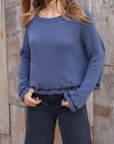 WOODEN SHIPS CANYON TIPPED RAGLAN CREW CHUNKY