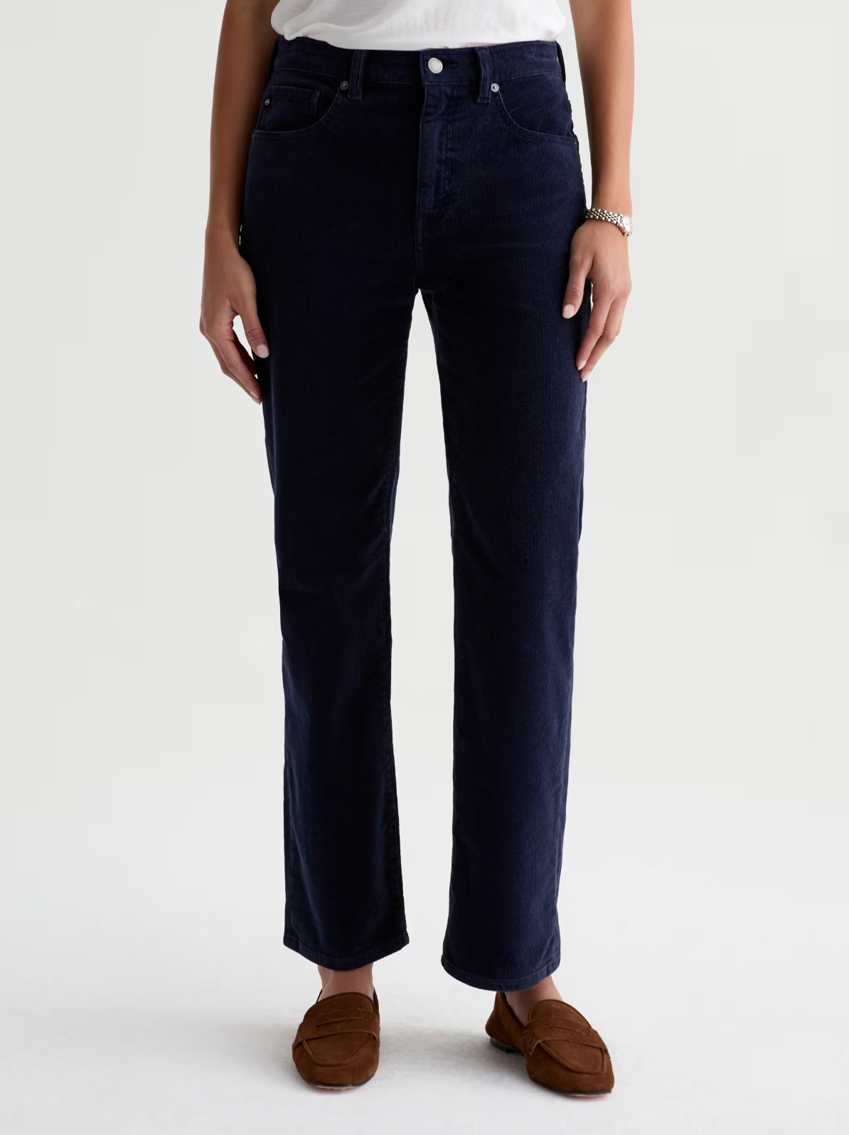 AG BRINLEY MID-RISE STRAIGHT CORDUROY