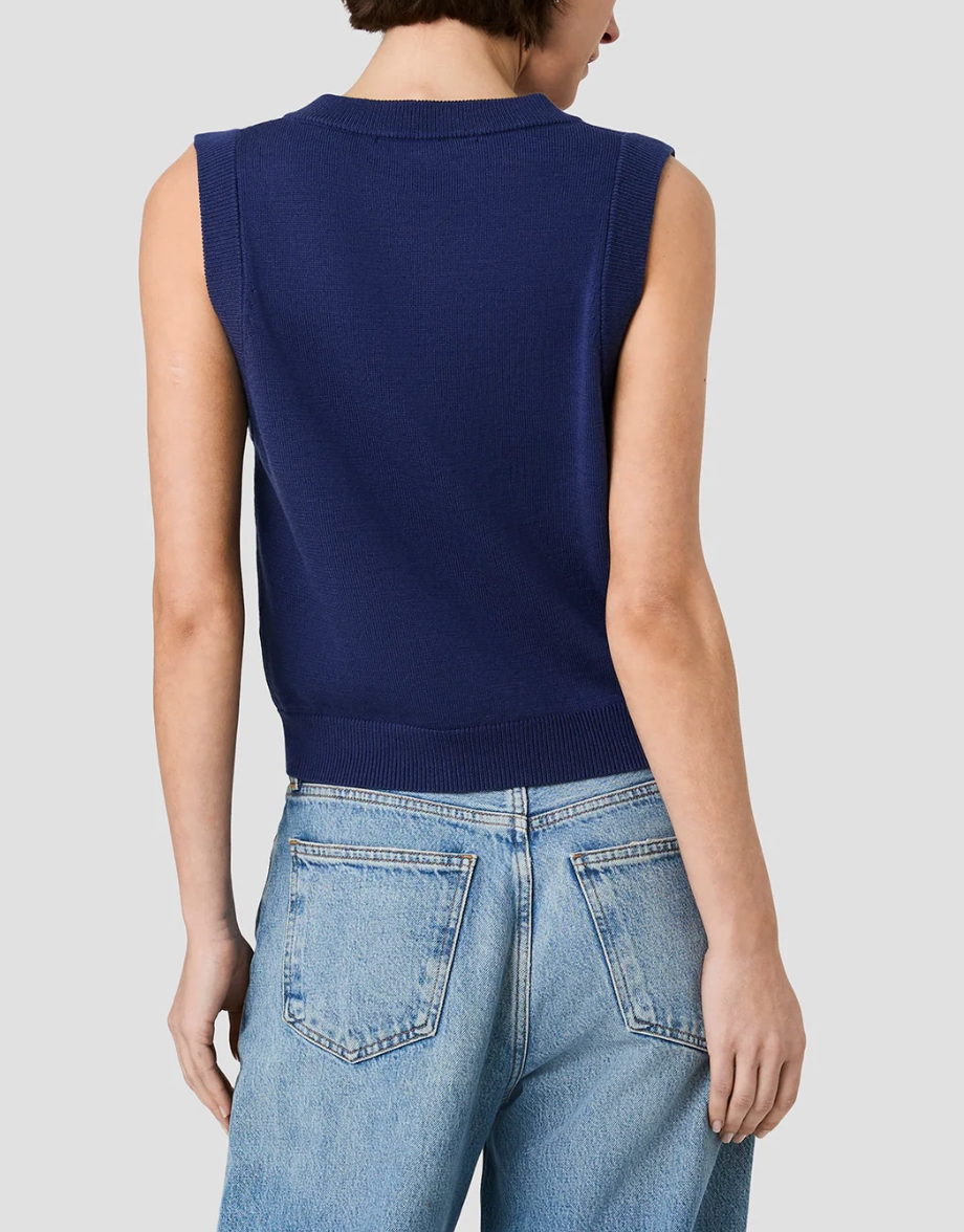 FRENCH CONNECTION WILLA KNIT V-NECK VEST