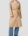 FRENCH CONNECTION RELAXED TRENCH TWILL RAGLAN TRENCH COAT