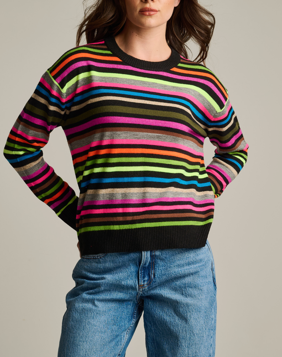 LISA TODD HYPE THE STRIPE SWEATER