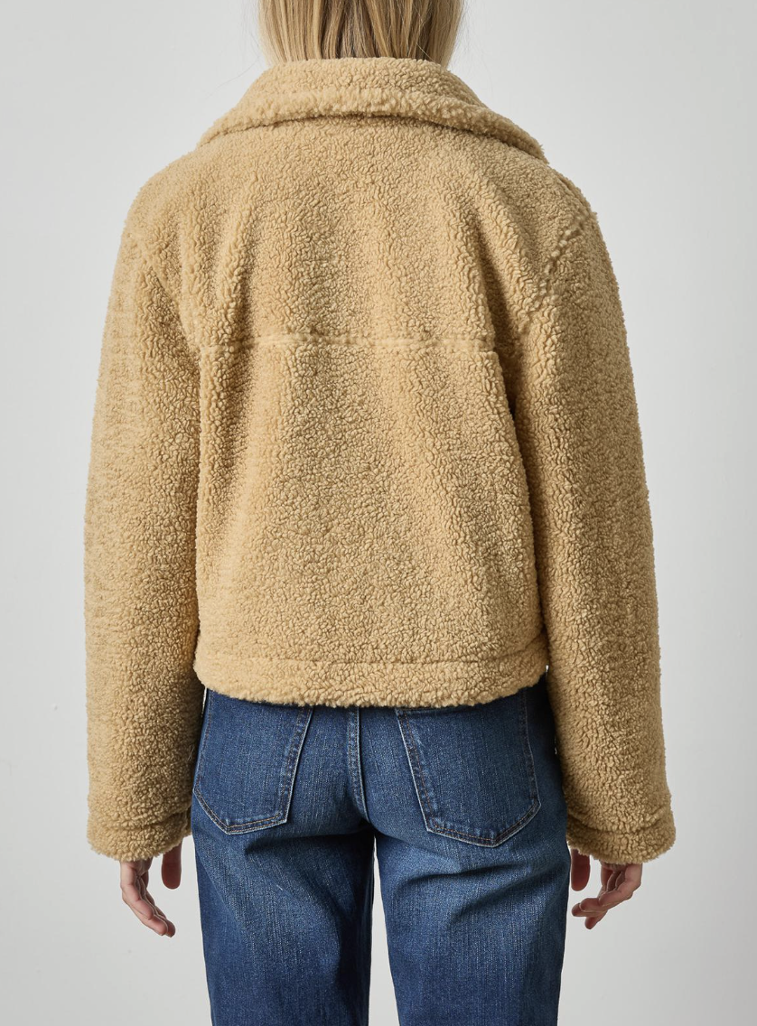 LILLA P SHERPA COLLARED JACKET