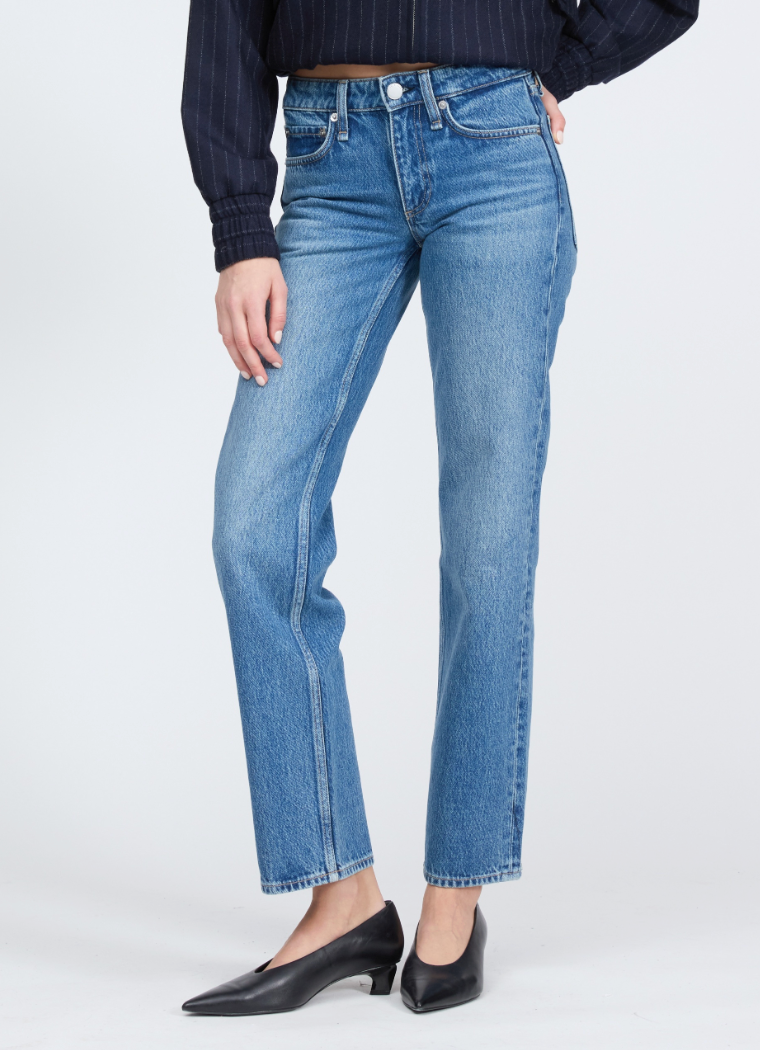 RAG &amp; BONE HARLOW LOW RISE FULL SLIM STRAIGHT