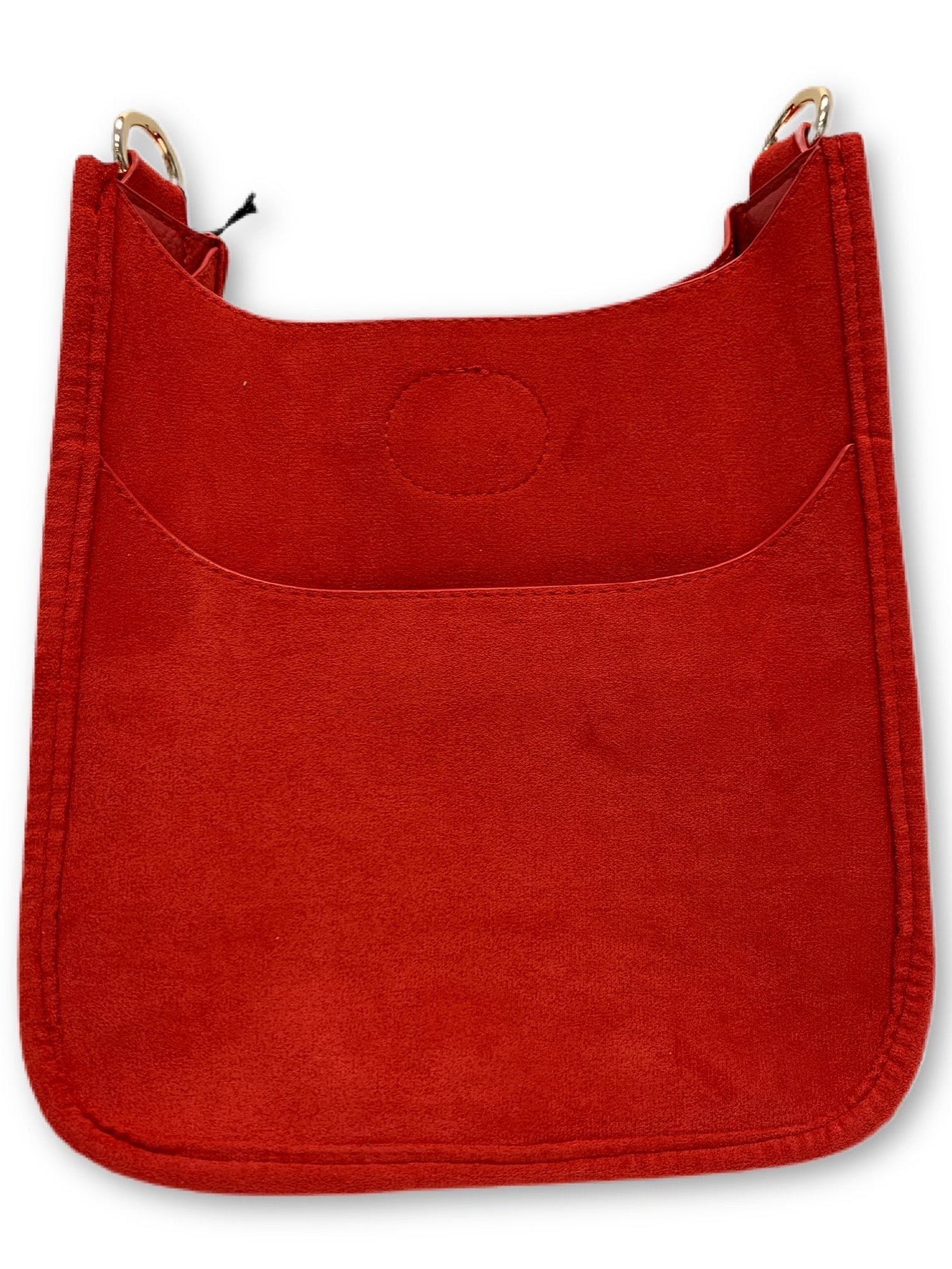 AH-DORNED VEGAN SUEDE MINI MESSENGER