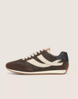 VINCE OASIS SUEDE + HERRINGBONE RUNNER SNEAKER