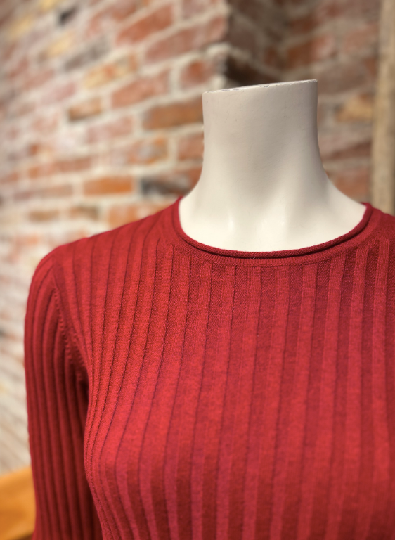 ALASHAN CASHMERE COTTON CASHMERE BLAIR RIB CREW