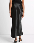 VINCE SIDE SLIT SLIP SKIRT