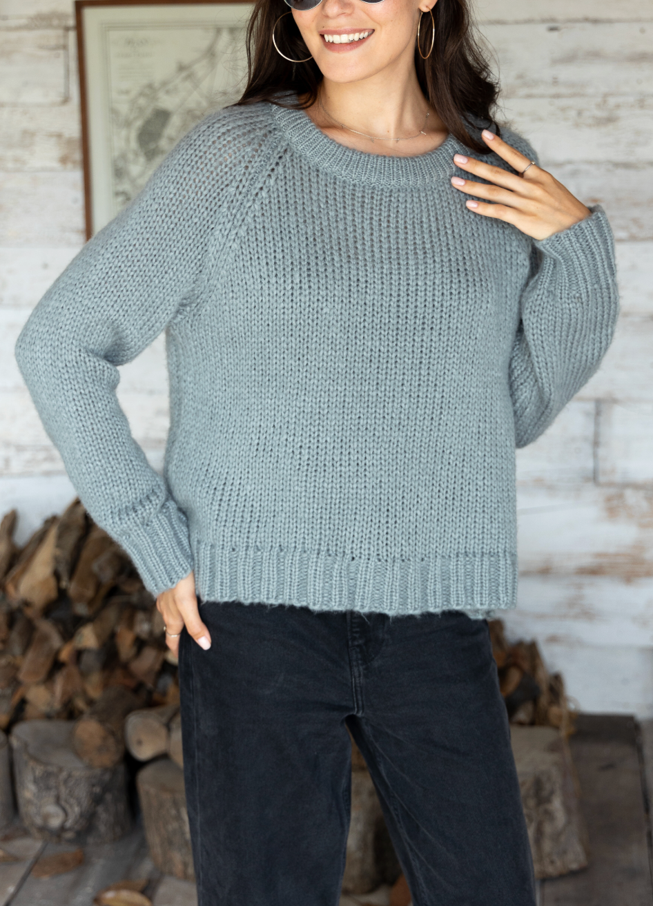 WOODEN SHIPS LUKE RAGLAN CREW SUPER CHUNKY