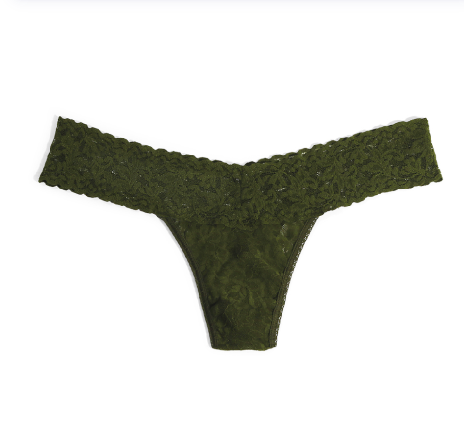 HANKY PANKY SIGNATURE LACE LOW RISE THONG WOODLAND