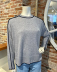 ALASHAN CASHMERE ELIANA CREW W/ TIPPING