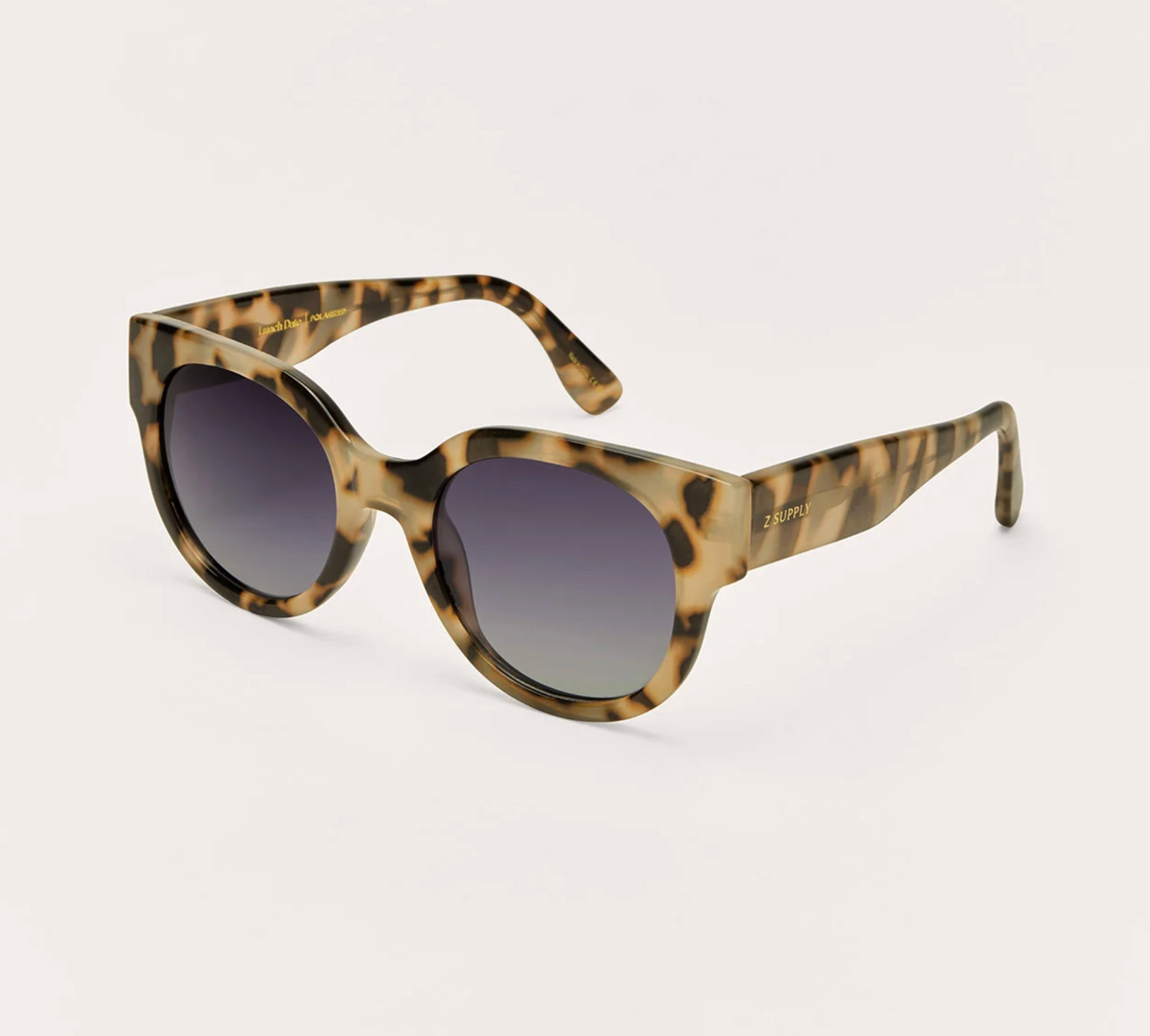 Z SUPPLY LUNCH DATE SUNGLASSES - DARK TORTOISE/GRADIENT