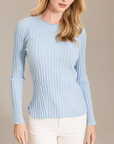 ALASHAN CASHMERE COTTON CASHMERE BLAIR RIB CREW
