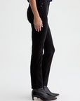 AG MARI MID-RISE SLIM STRAIGHT VELVET