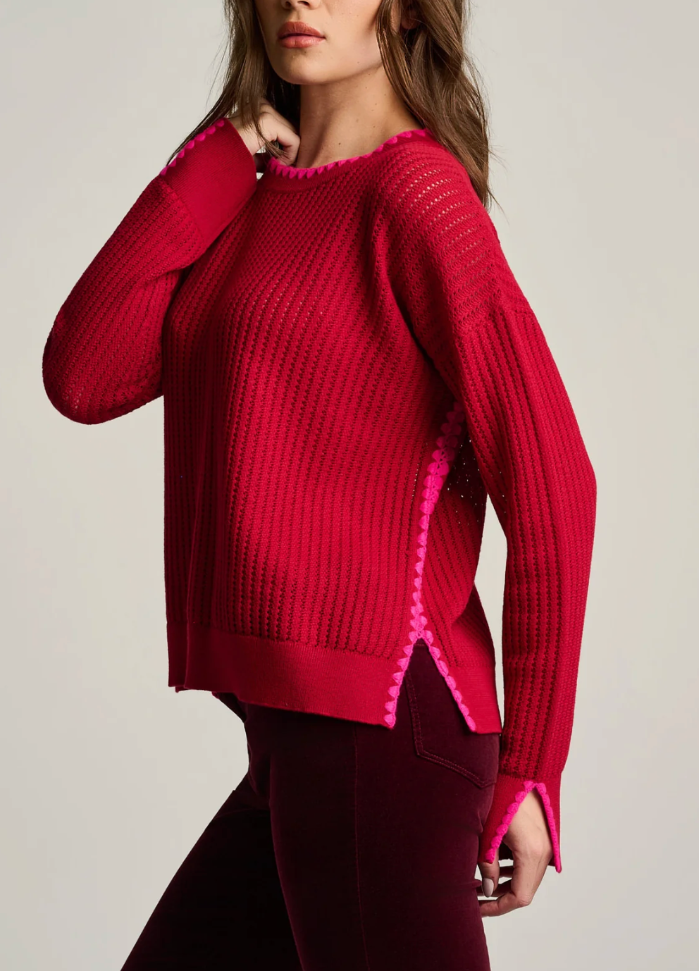 LISA TODD POWER STITCH SWEATER