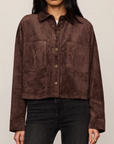 Z SUPPLY ALL DAY CROPPED SUEDE JACKET