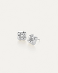 JENNY BIRD SILVER MINI WOVEN SQUARE EARRINGS