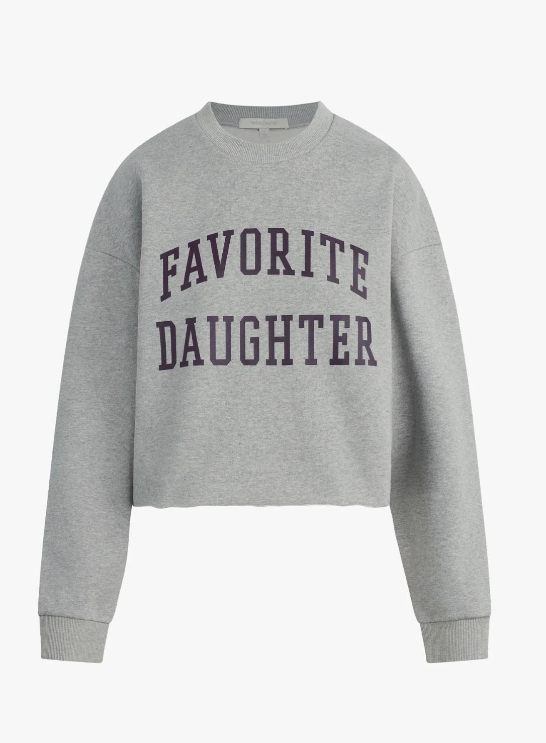 FAVORITE DAUGHTER CROPPED COLLEGIATE SWEATSHIRT