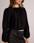 BELLA DAHL ELASTIC SHIRRED TOP