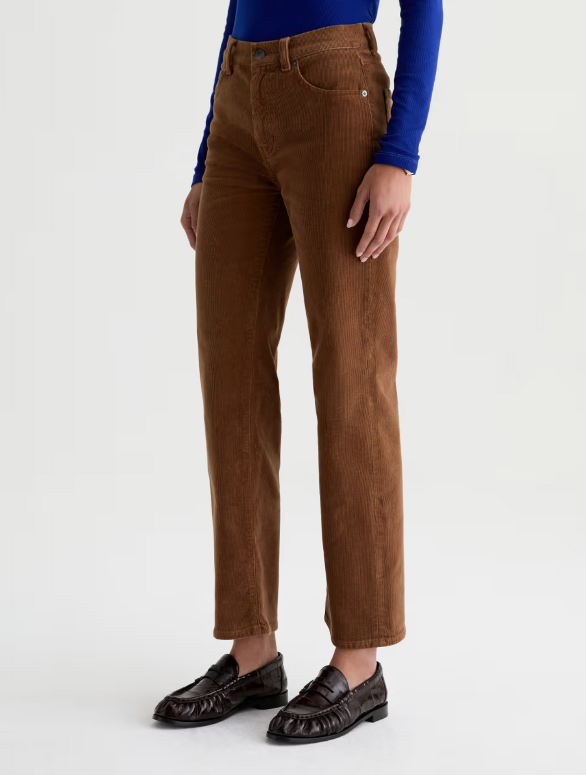 AG BRINLEY MID-RISE STRAIGHT CORDUROY