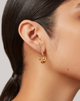 JENNY BIRD GOLD COLETTE HOOPS SMALL