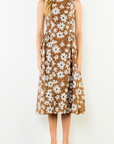 THML ELOISE STRUCTURED MIDI DRESS