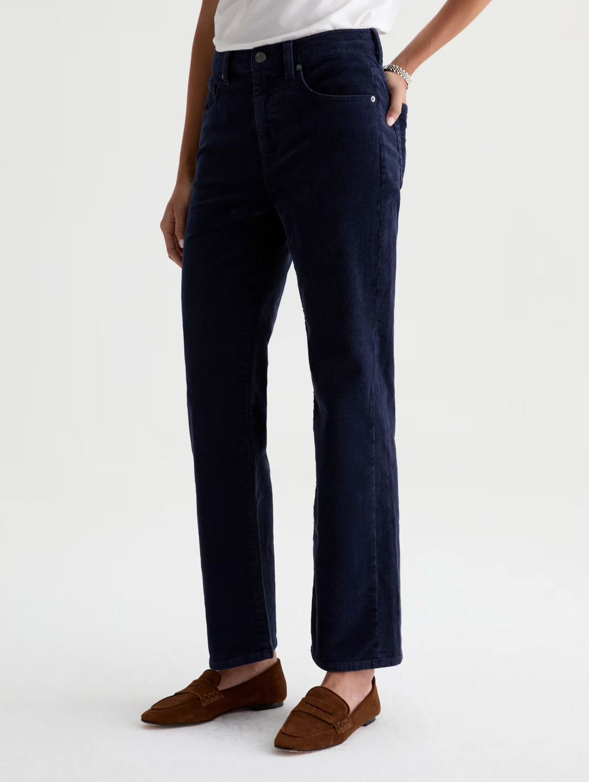 AG BRINLEY MID-RISE STRAIGHT CORDUROY