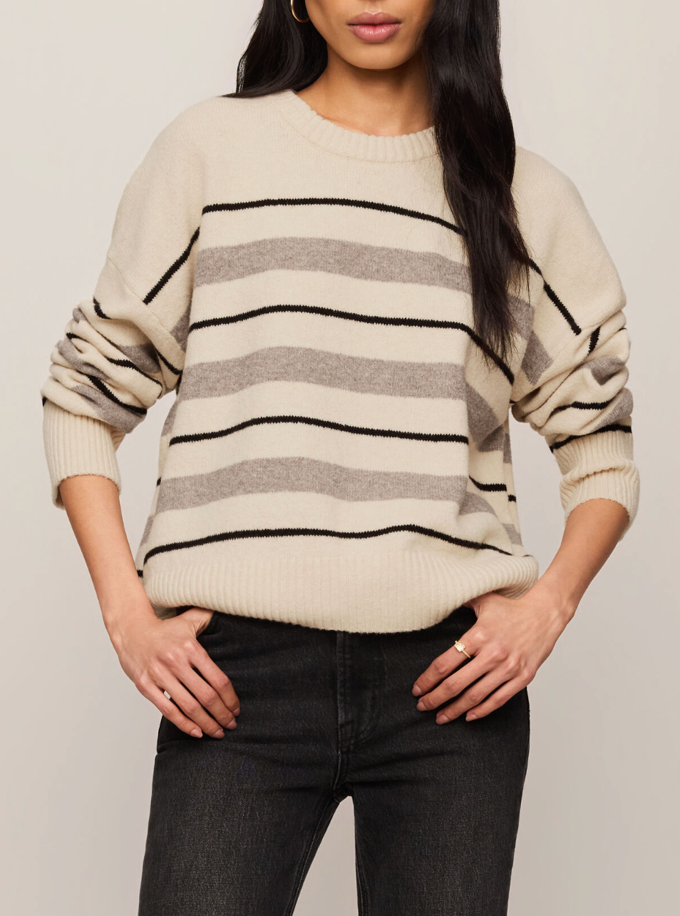 Z SUPPLY CIRRUS STRIPE SWEATER