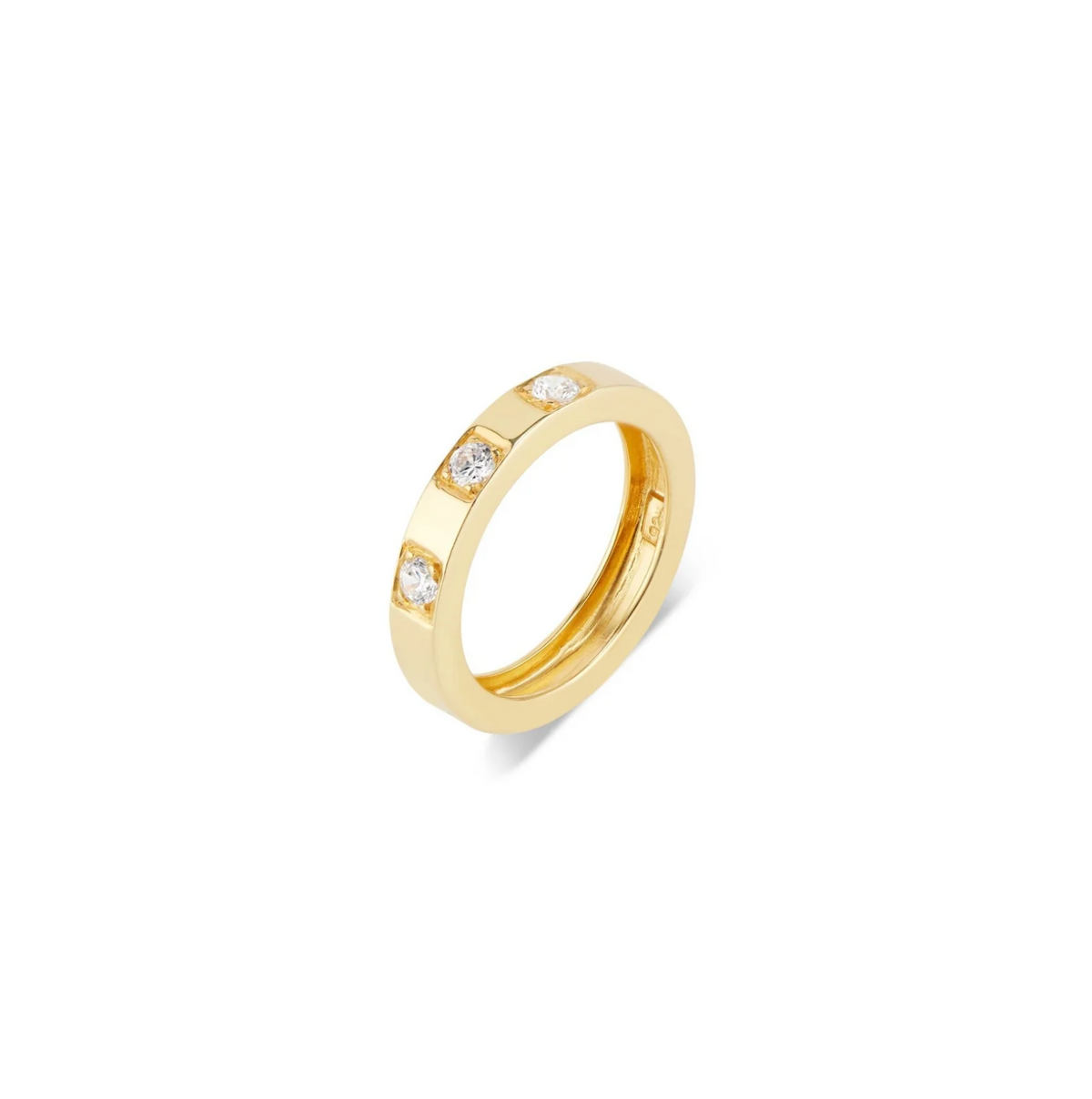 ELLI PARR (SZ 7) CZ GOLD BAND