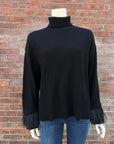 ALASHAN CASHMERE ELSIE TURTLENECK W/ FEATHER CUFF