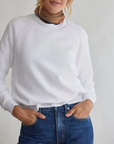 PERFECTWHITETEE ZIGGY REVERSE FLEECE SWEATSHIRT