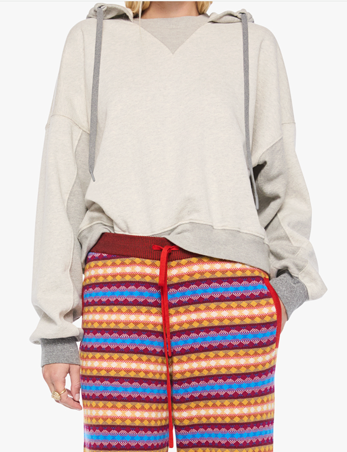 MOTHER THE HALF BASE HOODIE