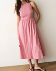 MARINE LAYER DARCY SEERSUCKER MAXI DRESS