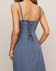 Z SUPPLY LEONORA INDIGO MIDI DRESS
