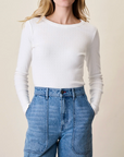 MAREA POINTELLE LONG SLEEVE CREWNECK
