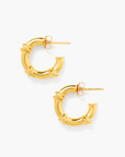 CHAN LUU GOLD DETAIL HOOPS