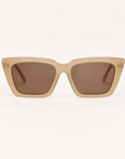 Z SUPPLY FEEL GOOD SUNGLASSES - TAUPE BROWN