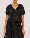 RAILS ARGENTA EMBROIDERED BLOUSE
