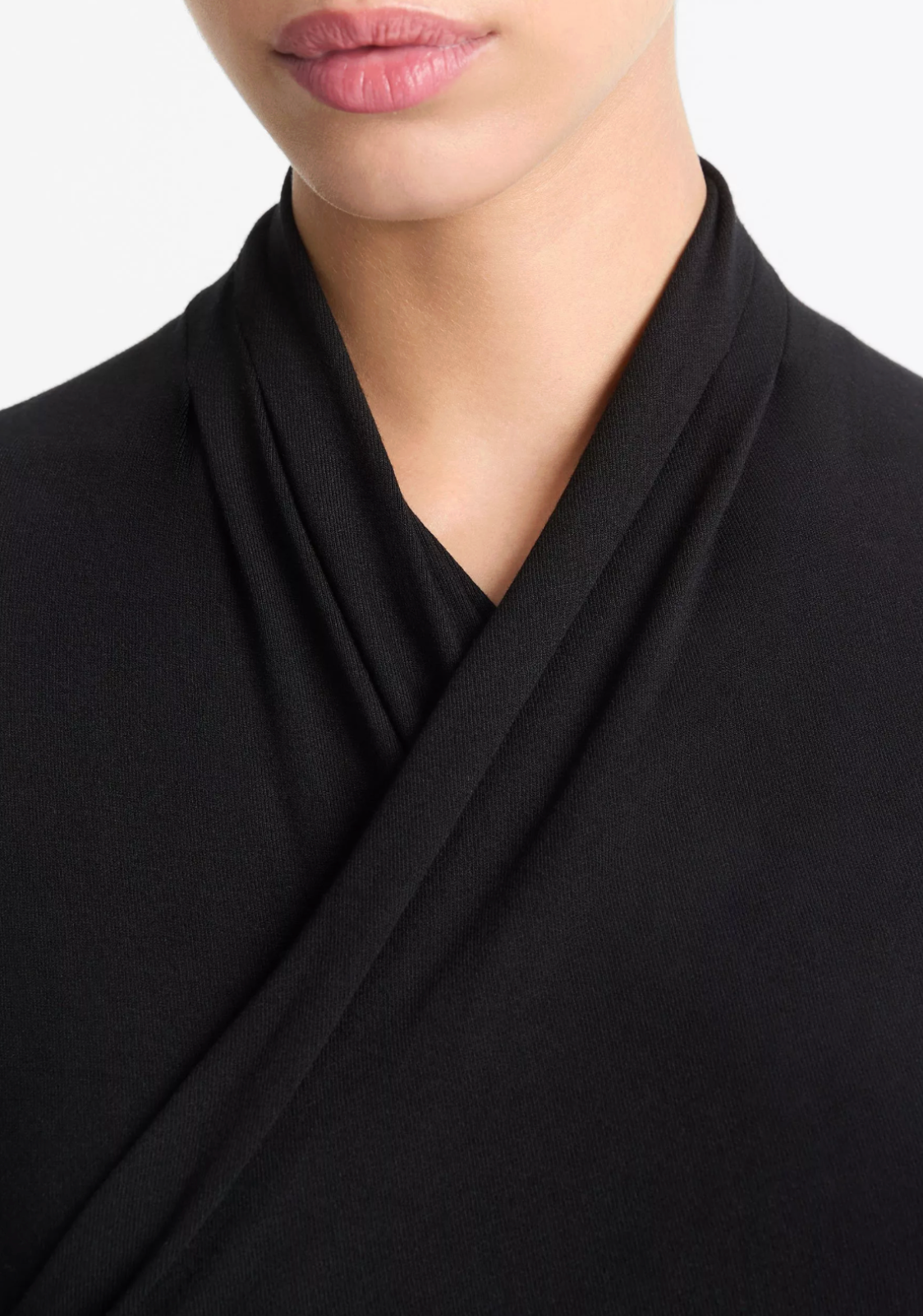 VINCE L/S FIXED WRAP TOP